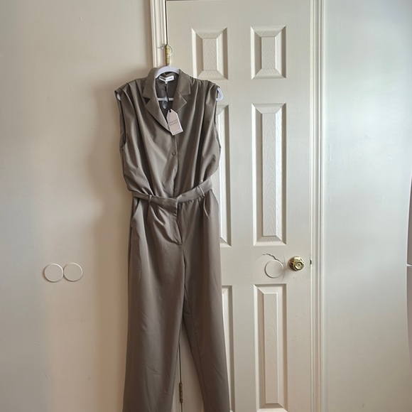Sleeveless Tan Jumpsuit - Picture 1 of 1